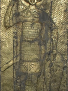 Супский пеший св. Георгий в полосатом заклепочном ламелляре