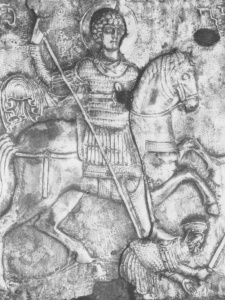 Лабечинский св. Георгий в полосатом двухзаклепочном ламелляре