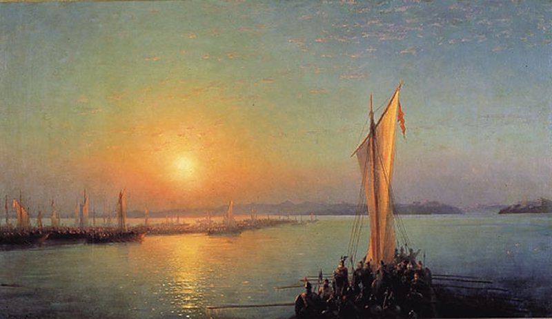 Варяжская сага - путь из варяг в греки. 1876. Художник Айвазовский Иван Константинович.