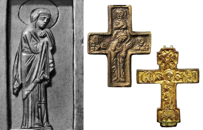 Богородица работы Амвросия / Иконография Агиосоритиссы на энколпионах XIII-XIV вв.