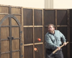 Рубка яблок в полёте