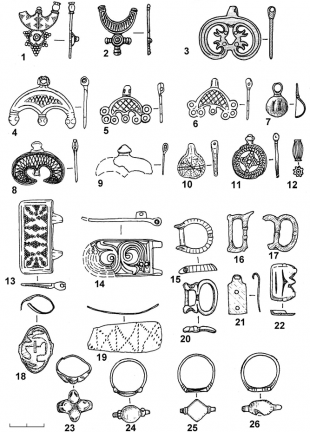 Ювелирные изделия из поселения Райковецкой культуры в окрестностях с. Редковцы
