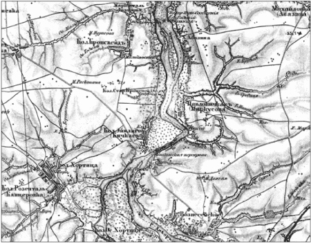 Участок Днепра от о. Хортицы до Вольного порога на трехверстовке