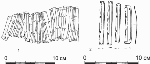 Скифский бронепояс из могильника Берёзки I
