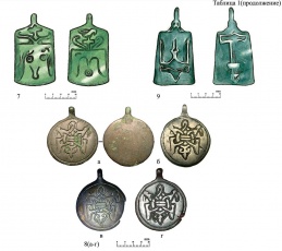Древнерусские трапециевидные привески с «тризубм»