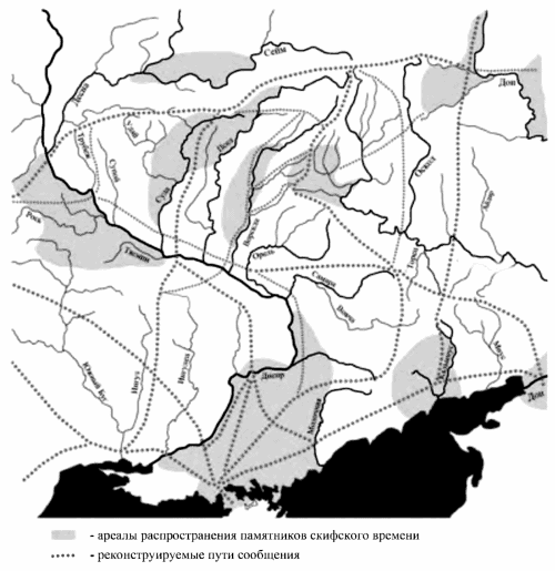 Реконструкция путей сообщения по данным случайных находок оружия