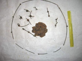 Железные умбон и оковки от щита кочевников
